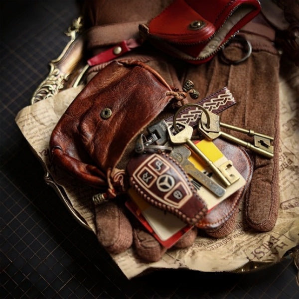 Retro Handmade Leather Card Holders Wallet