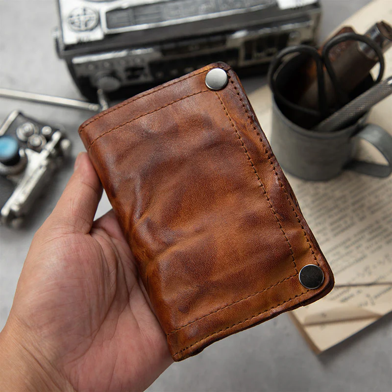 Retro Handmade Leather Wallet Multi-card Slots Wallet