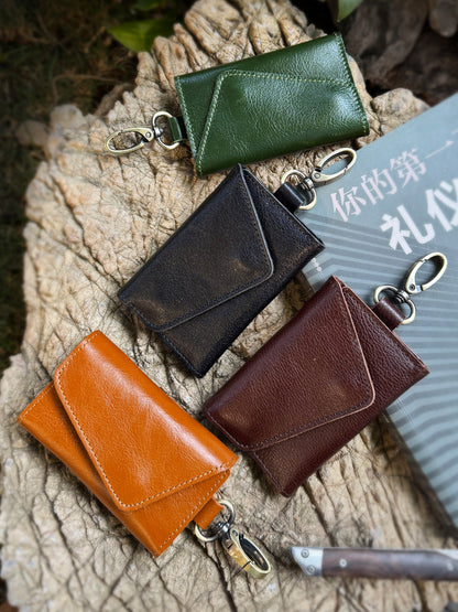 Retro Handmade Leather Key Bag Waist Bag