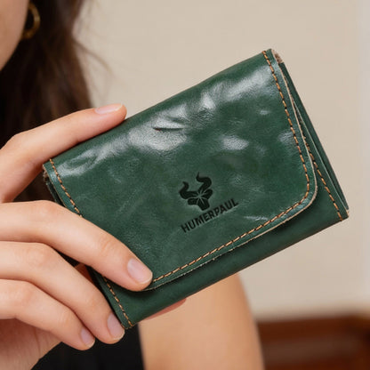 Vintage Leather Handmade Card Wallet
