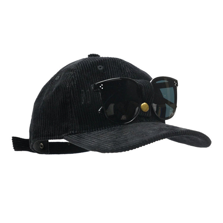 Retro Glasses Storage Flip Hat Beret Casual Cap Adjustable Hat