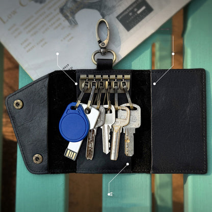 Retro Handmade Leather Key Bag Waist Bag
