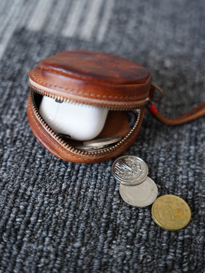Retro Handmade Leather Coin Wallet