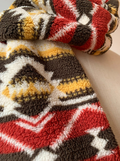 Ethnic Style Warm Polar Fleece Scarf