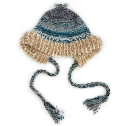 Retro Colorful Striped Knitted Hat