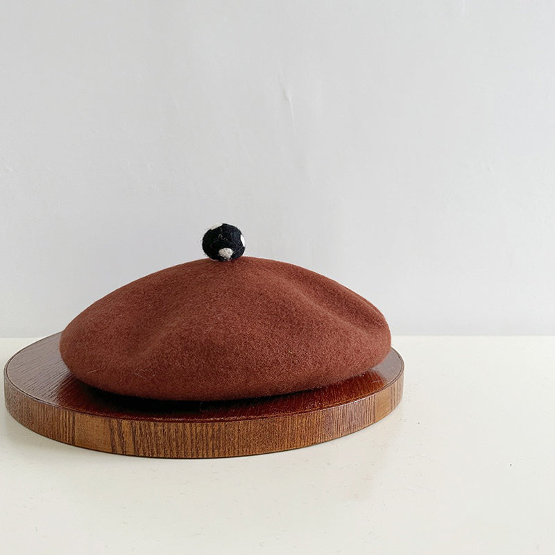 Retro Wool Beret Knitted Painter Hat