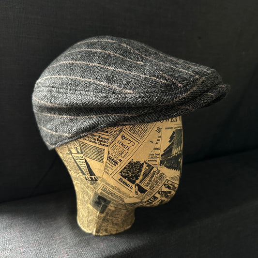 Retro Painter Beret Wool Striped Newsboy Hat