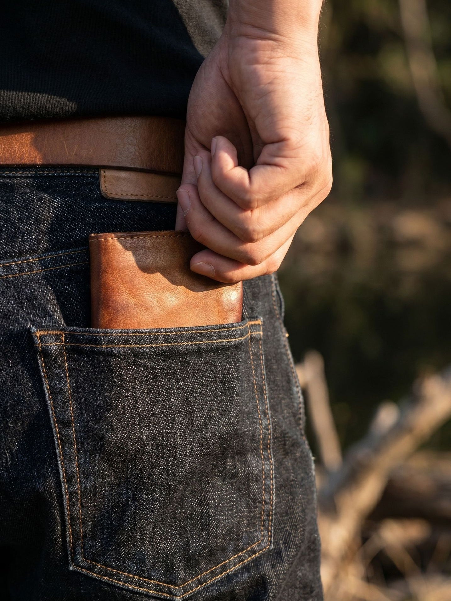 Retro Handmade Tanned Leather Wallet