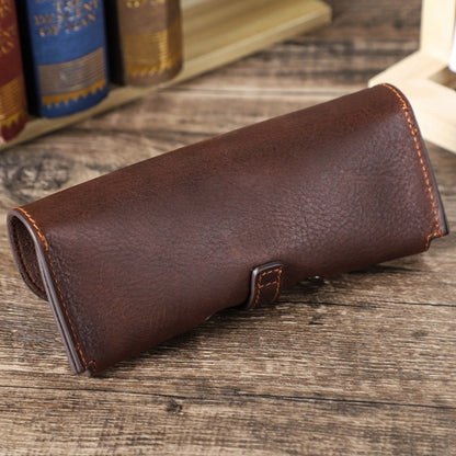 Retro Handmade Leather Glasses Case