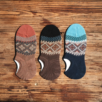 Retro Men's 6 Pairs Ethnic Style Socks