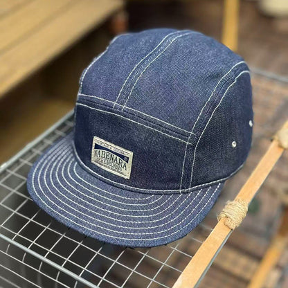 Retro Denim Flip Hat Beret Casual Cap Adjustable Hat