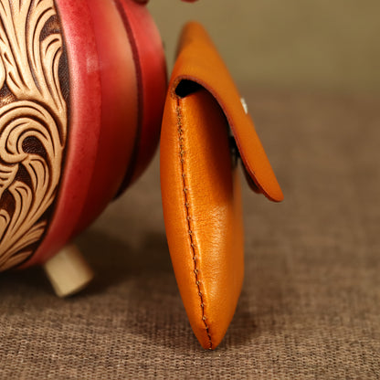 Authentic Leather Handmade Wallet | Capable of Storing Coins, Change, Cards & Stylish Creative Card Holder