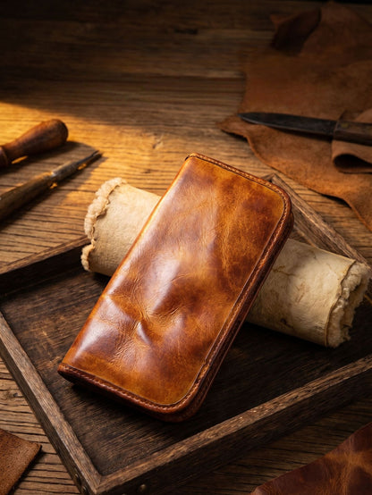 Retro Handmade Leather Wallet Multi-card Slots Wallet