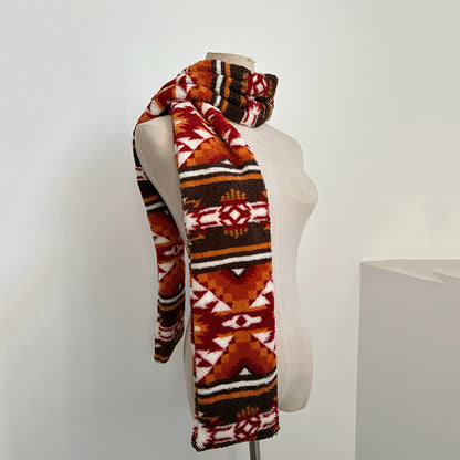 Ethnic Style Warm Polar Fleece Scarf