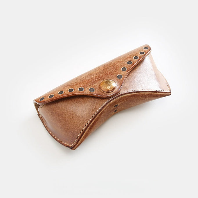 Retro Handmade Leather Glasses Case