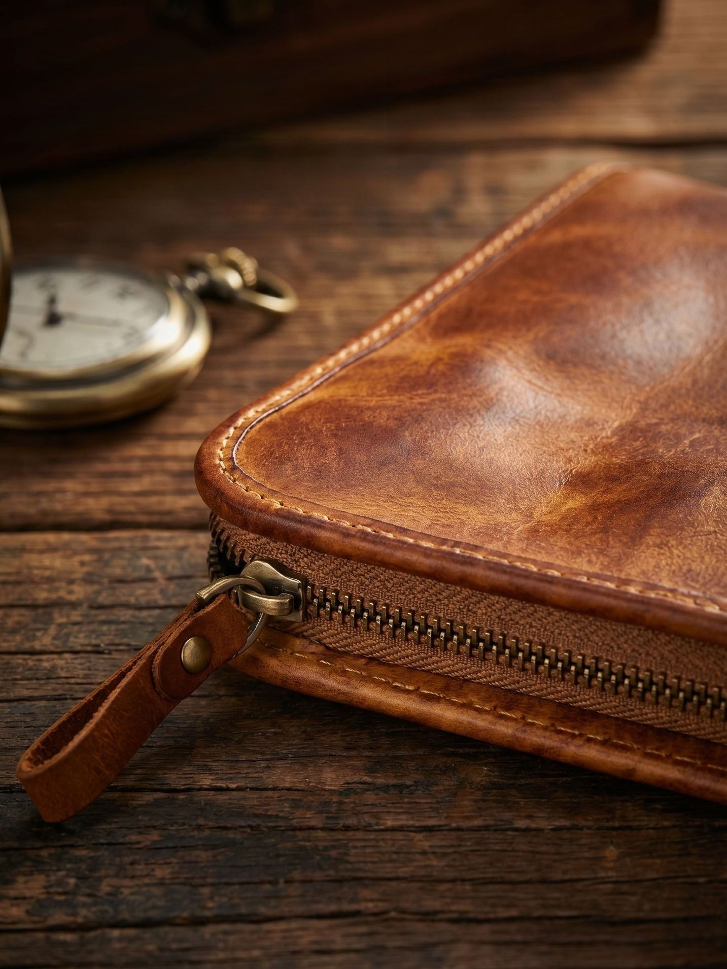 Retro Handmade Leather Wallet Multi-card Slots Wallet