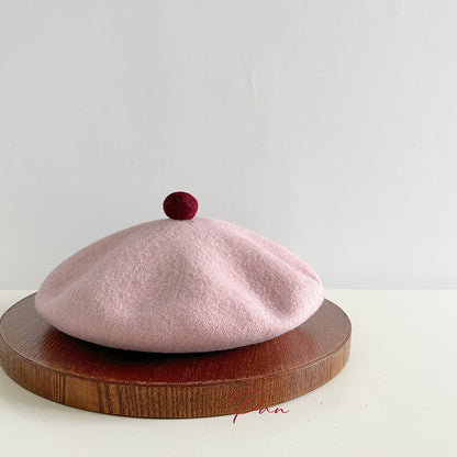 Retro Wool Beret Knitted Painter Hat