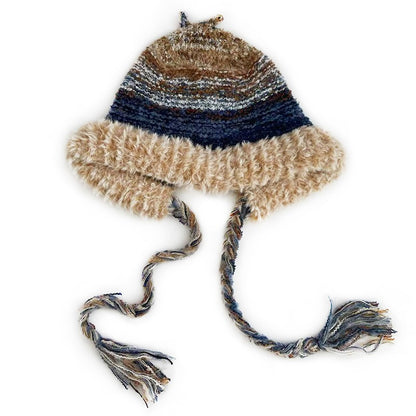 Retro Colorful Striped Knitted Hat