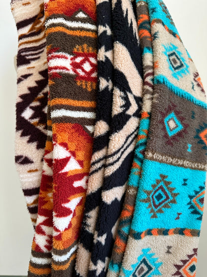 Ethnic Style Warm Polar Fleece Scarf