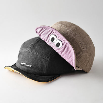 Retro Flip Hat Beret Casual Cap Adjustable Hat