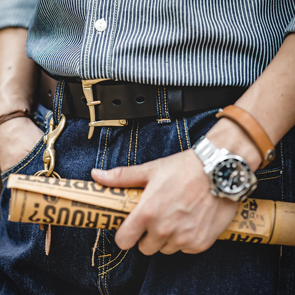 Retro Leather Men's Belt