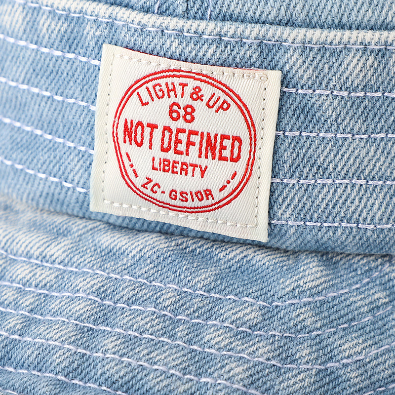 Retro Denim Flip Hat Beret Casual Cap Adjustable Hat