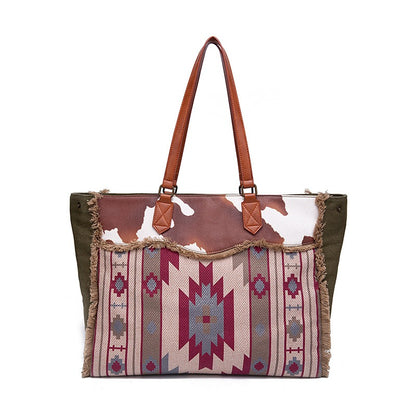 Retro Bohemian Cotton Linen Canvas Bag