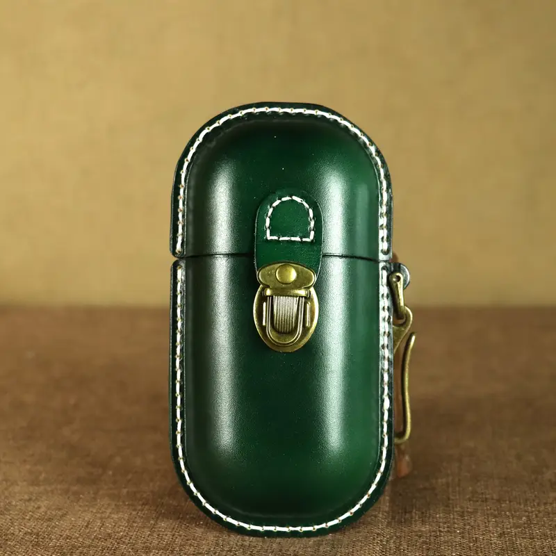 Genuine Leather Vintage Sun Glasses Box - Portable Storage Case with Hook - Eye Glass Organizer