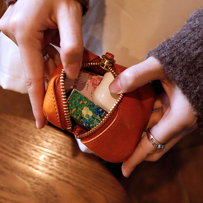 Retro Handmade Leather Storage Bag