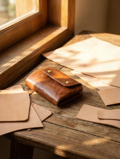 Retro Leather Handmade Short Wallets