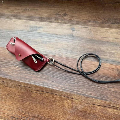 Retro Tanned Leather Glasses Case