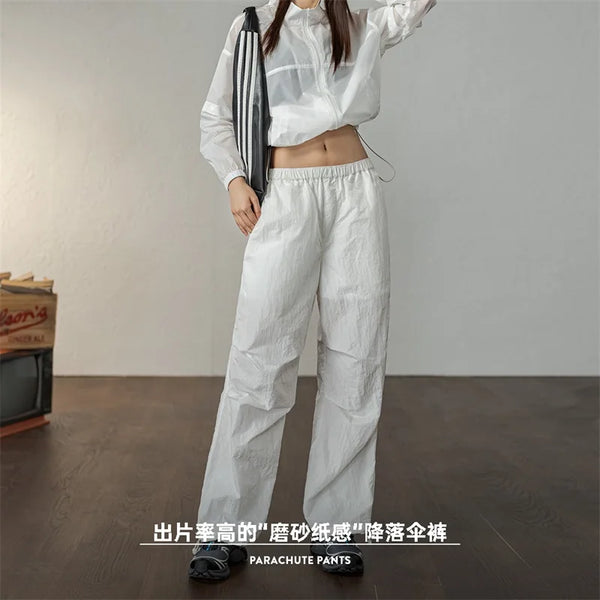 Lightweight Cargo Pants for Women Casual Pants Breathable Solid Color Sweatpants Spring and Summer Loose and Comfortable