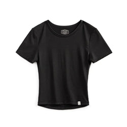 Modal Slight Stretch Knit Short-sleeved T-shirts for Women Slim O-Neck T Shirts Ice Cool Feeling Tees Summer Black Tops