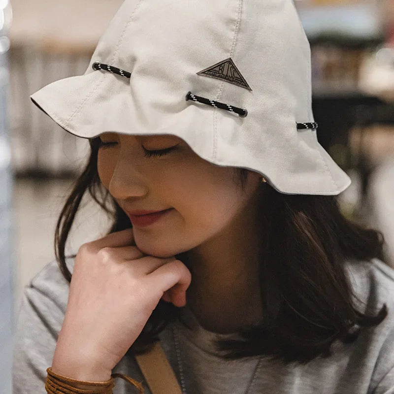 Retro Bucket Hats for Women Luxury  Cotton Outdoor Reversible Fishing Hat Cute Sun Fisherman Cap Casual Bob Panama Caps