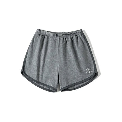 Women's Athletic Running Shorts Elastic High Waist Gym Workout Sport Shorts Summer Casual Breathable Short Pants Plus Size