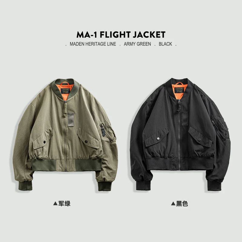 Women’s Bomber Jacket MA1 Winter Fashion Streetwear Retro Varsity Jacket thick Vintage High Quality Cotton Coat 2024 New