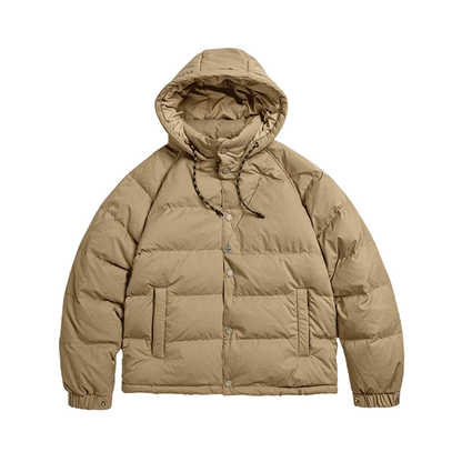 Women's Down Jacket 90 White Duck Down Hooded Jacket Top Winter Thickened Warm Loose Bread Jacket Cotton Jacket