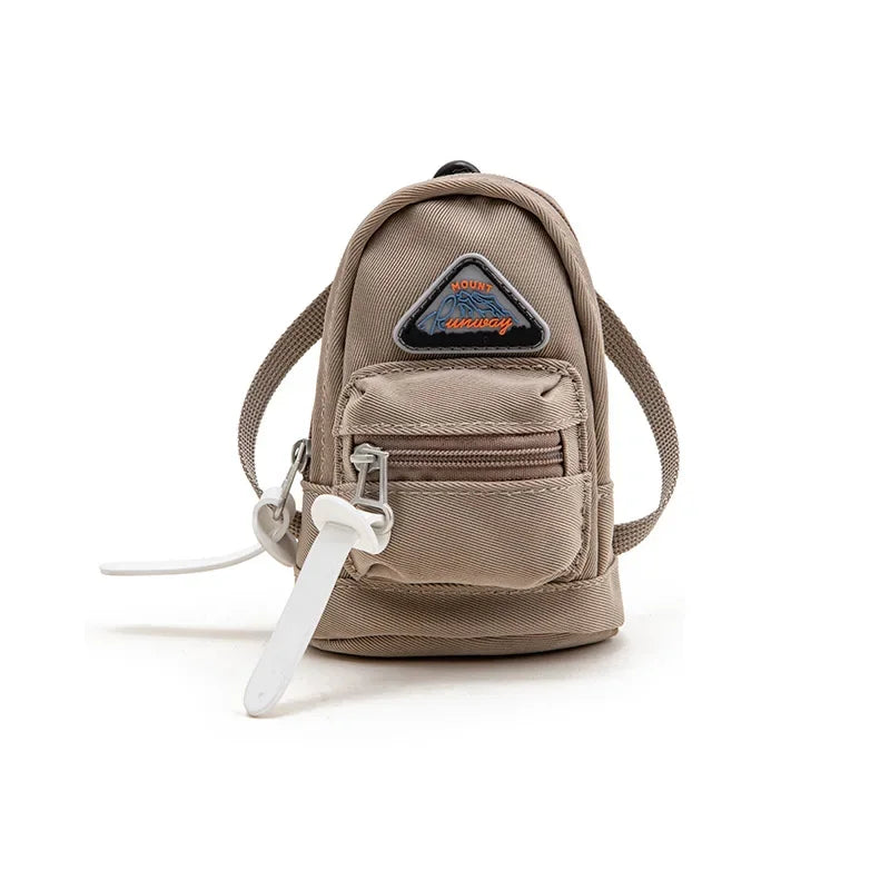 -Women's Mountain Mini Functional Hanging Bag, Outdoor Crossbody Shoulder Bag, Small Waistpack, Key Earphone Card Bag