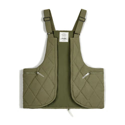 Women's Multifunctional Work Suit Vest Dual-Purpose Filled Cotton Vest Large Capacity Bag Crossbody Tank