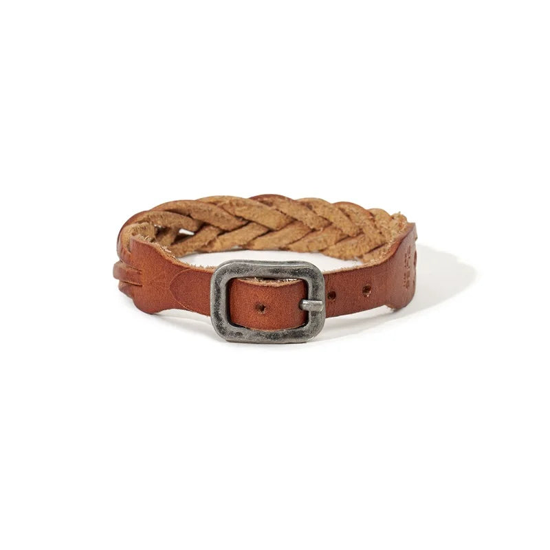 -Women's Vintage Genuine Leather Bracelet, Top Layer Cowhide, Adjustable Wrist Strap, Versatile Piece