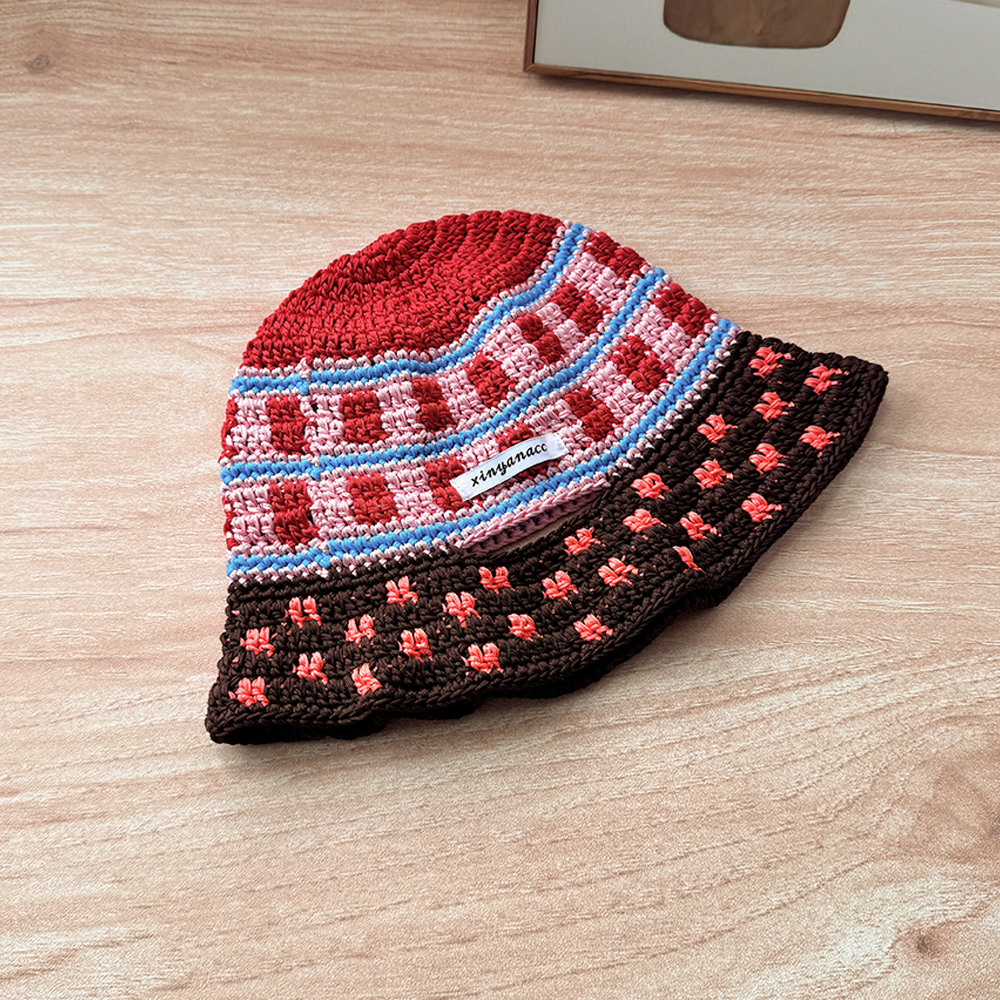 Retro Handmade Knitted Bucket Hat