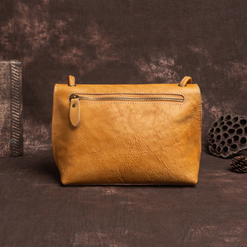 Retro Handmade Leather Crossbody Bag