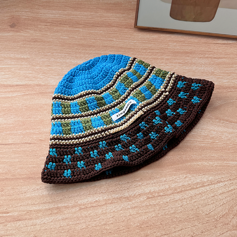 Retro Handmade Knitted Bucket Hat