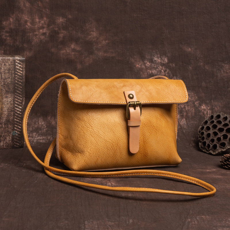 Retro Handmade Leather Crossbody Bag