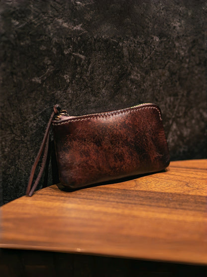 Vintage Zipper Cards Holder Coin Wallet