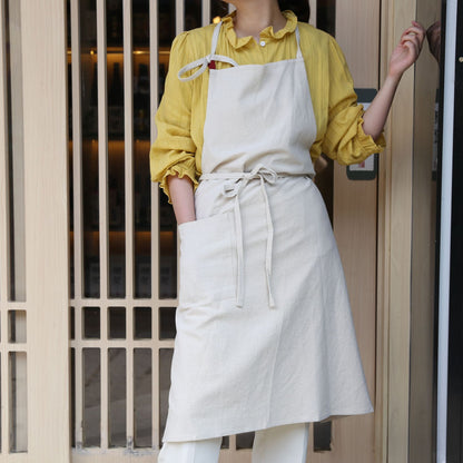 Vintage Cotton Linen Apron