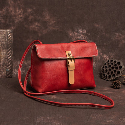 Retro Handmade Leather Crossbody Bag