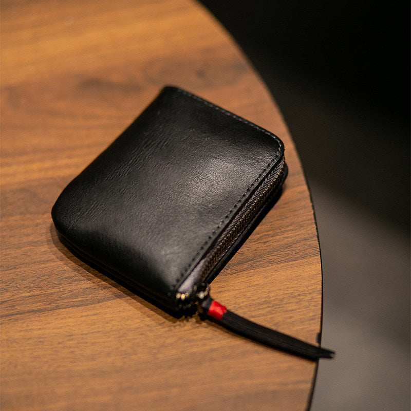 Vintage Zipper Cards Holder Coin Wallet