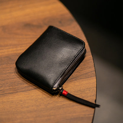 Vintage Zipper Cards Holder Coin Wallet