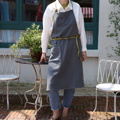 Vintage Cotton Linen Apron